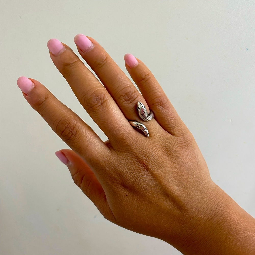 Mexican Silver snake ring